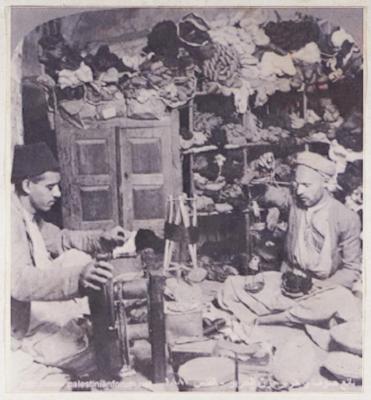 A Wool and Silk Shop in Jerusalem, 1877