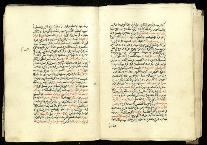 كتاب في شرح وتوضيح أحكام الصلاة والوضوء وفقًا لأحكام الشريعة الاسلامية، القرن التاسع عشر 