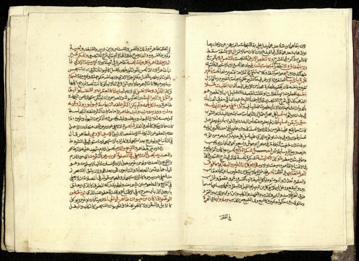 كتاب في شرح وتوضيح أحكام الصلاة والوضوء وفقًا لأحكام الشريعة الاسلامية، القرن التاسع عشر 