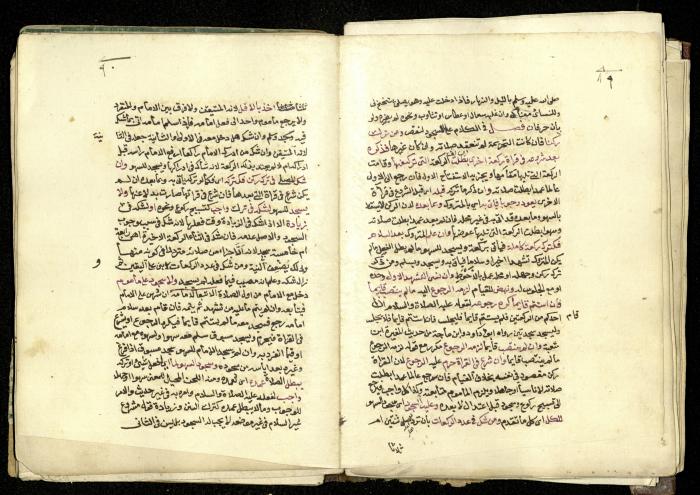 كتاب في شرح وتوضيح أحكام الصلاة والوضوء وفقًا لأحكام الشريعة الاسلامية، القرن التاسع عشر 