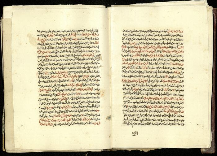 كتاب في شرح وتوضيح أحكام الصلاة والوضوء وفقًا لأحكام الشريعة الاسلامية، القرن التاسع عشر 