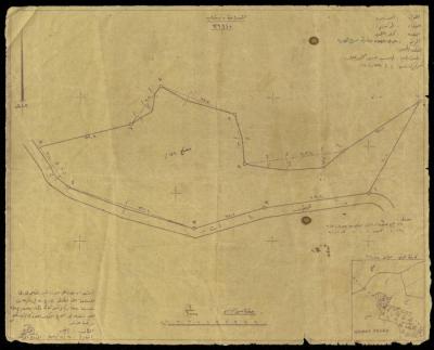 خارطة مساحة بطلب من حسن محمد خليل، طولكرم، 1960