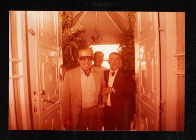 Anwar Nusseibeh with Abu Faris Hijazi, 1984	