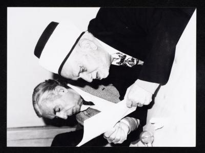 Anwar Nusseibeh and Saad el-Din el-Alami, the 1980s
