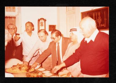  حفل غداء بمناسبة عودة أنور نسيبة من الحج، القدس، 1984