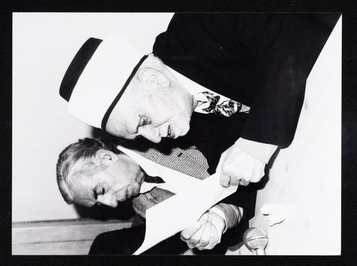 Anwar Nusseibeh and Saad el-Din el-Alami, the 1980s
