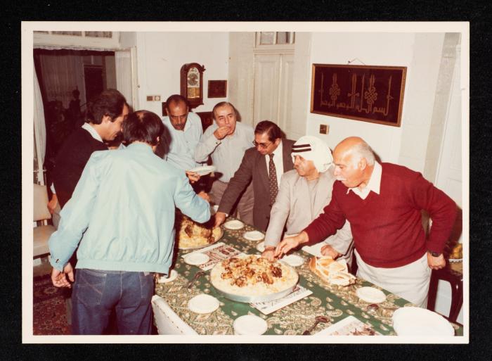 Lunch Gathering on the Occasion of Anwar Nusseibeh's Return from Hajj, 1984