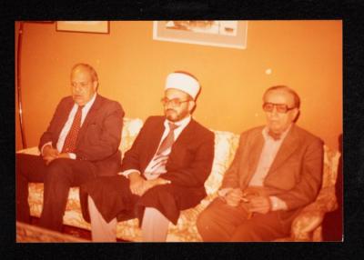 أنور نسيبة وعكرمة صبري وحسن طهبوب، القدس، 1984