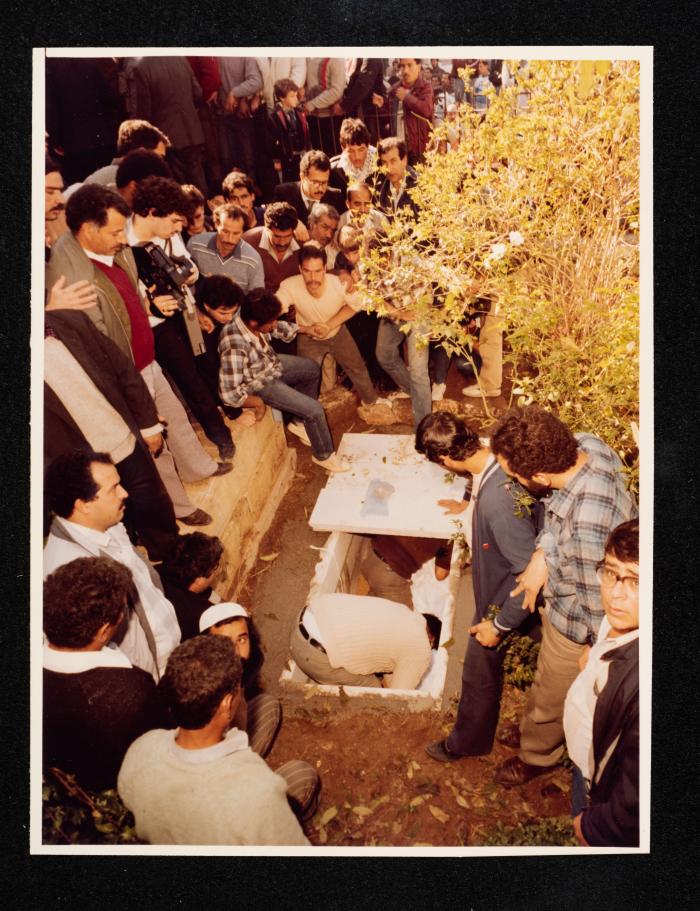 A Photograph of Anwar Nusseibeh's Funeral, Bab al-Asbat, November 1986