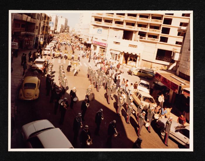 Anwar Nusseibhe's Funeral in Salah Eddin Street, Jerusalem, 1986