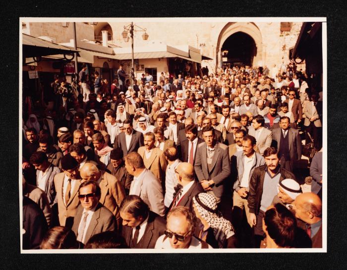 Anwar Nusseibeh's Funeral, Jerusalem, 1986