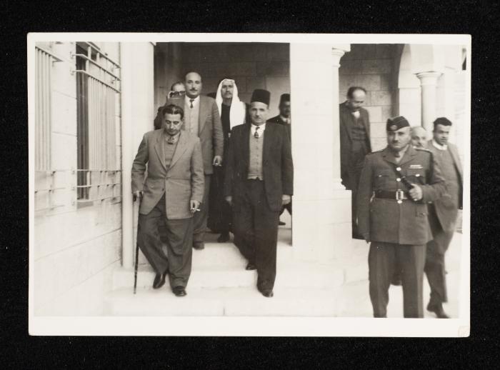Anwar Nusseibeh during his Visit to Bethlehem Girls High School, 1 July 1954