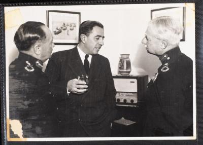 Anwar Nusseibeh with Members of the Jordanian Army 