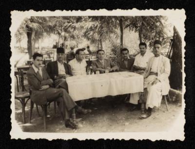 Anwar Nusseibeh and his Friends, Lebanon, 20 July 1948