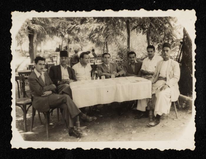 Anwar Nusseibeh and his Friends, Lebanon, 20 July 1948