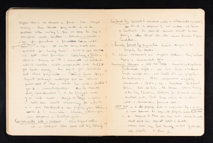 Anwar Nusseibeh's Notebook, Cambridge, October 1933