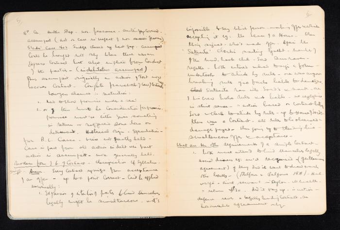 Anwar Nusseibeh's Notebook, Cambridge, October 1933
