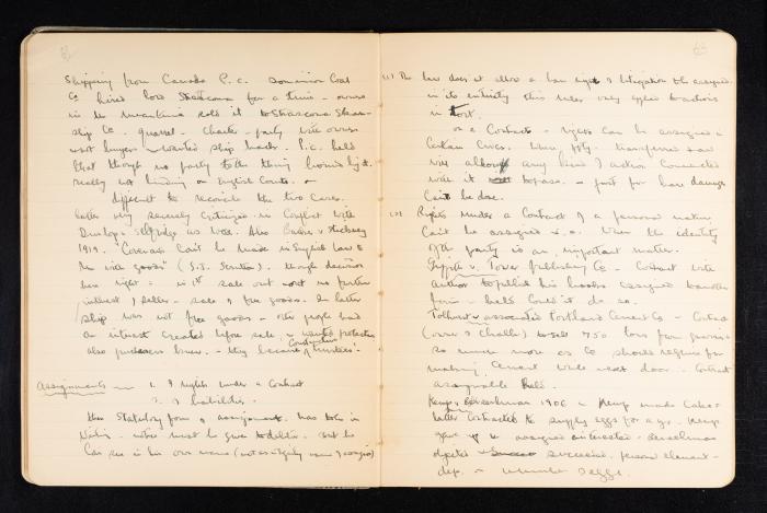Anwar Nusseibeh's Notebook, Cambridge, October 1933