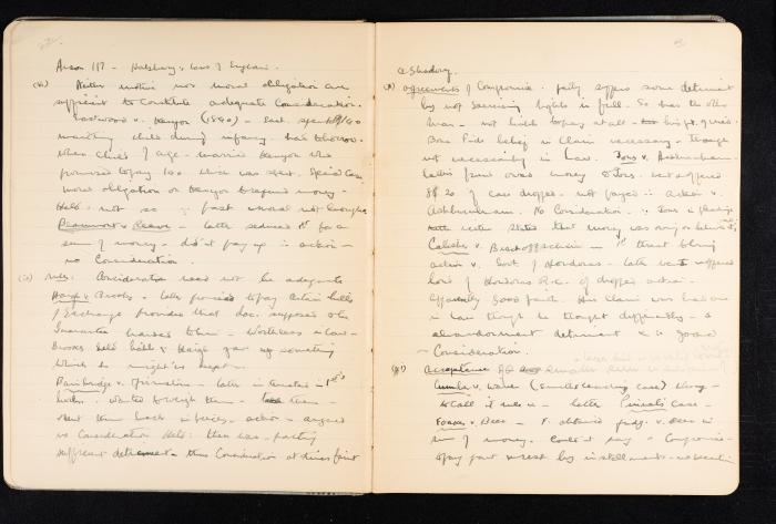 Anwar Nusseibeh's Notebook, Cambridge, October 1933