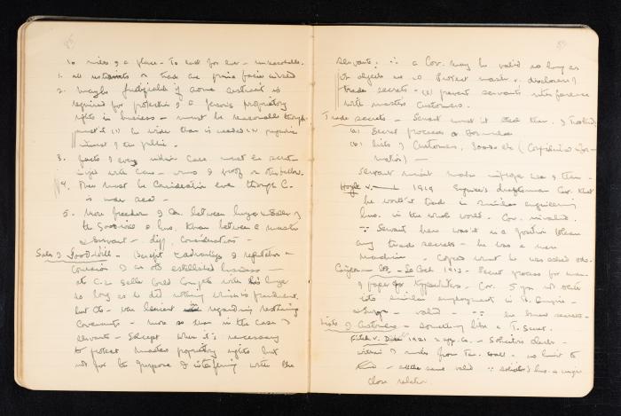 Anwar Nusseibeh's Notebook, Cambridge, October 1933