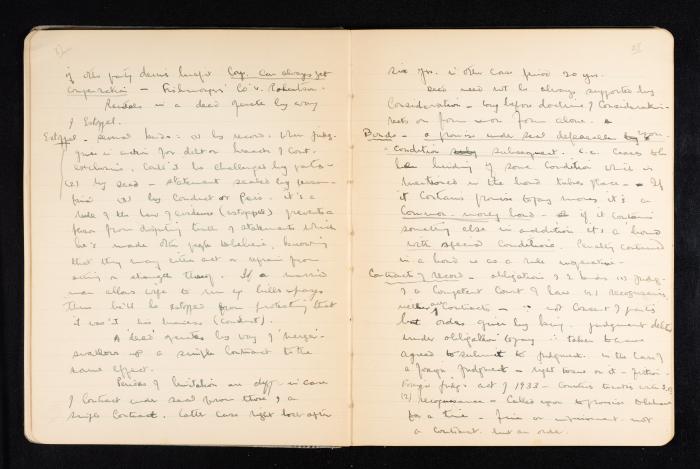 Anwar Nusseibeh's Notebook, Cambridge, October 1933