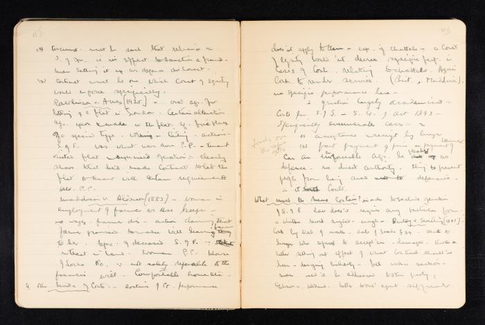 Anwar Nusseibeh's Notebook, Cambridge, October 1933