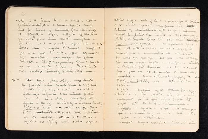 Anwar Nusseibeh's Notebook, Cambridge, October 1933