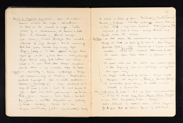 Anwar Nusseibeh's Notebook, Cambridge, October 1933