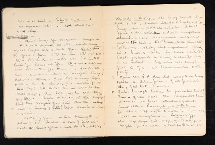 Anwar Nusseibeh's Notebook, Cambridge, October 1933
