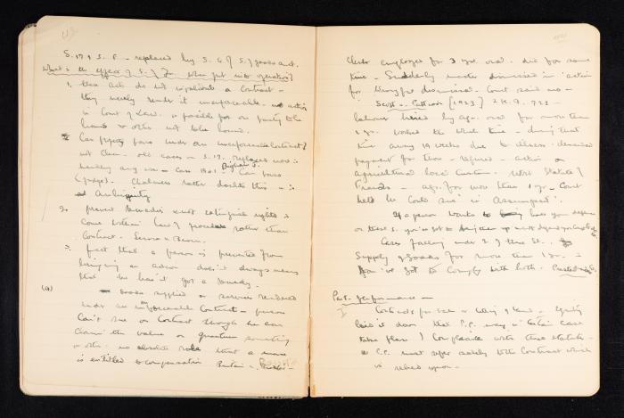 Anwar Nusseibeh's Notebook, Cambridge, October 1933