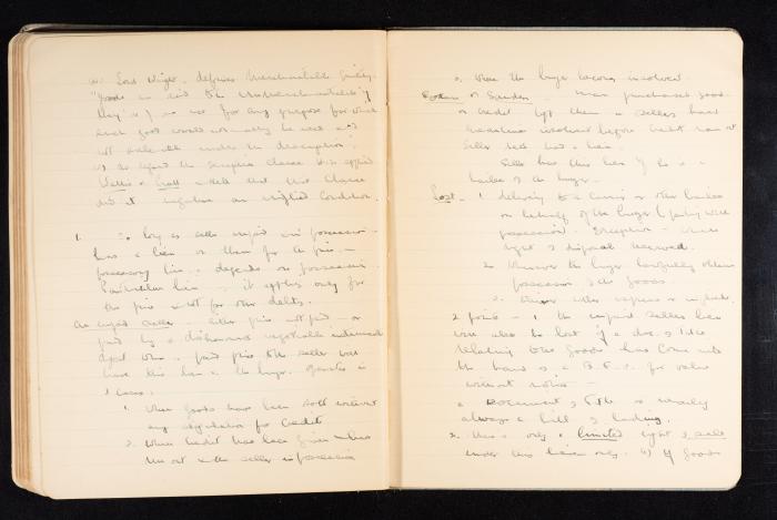 Anwar Nusseibeh's Notebook, Cambridge, October 1933