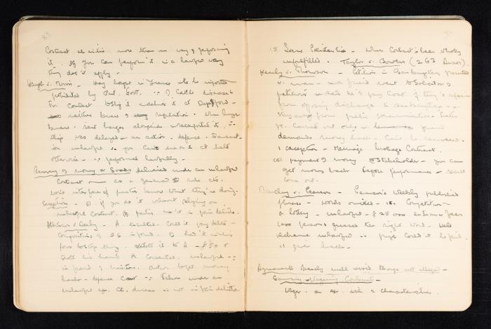 Anwar Nusseibeh's Notebook, Cambridge, October 1933