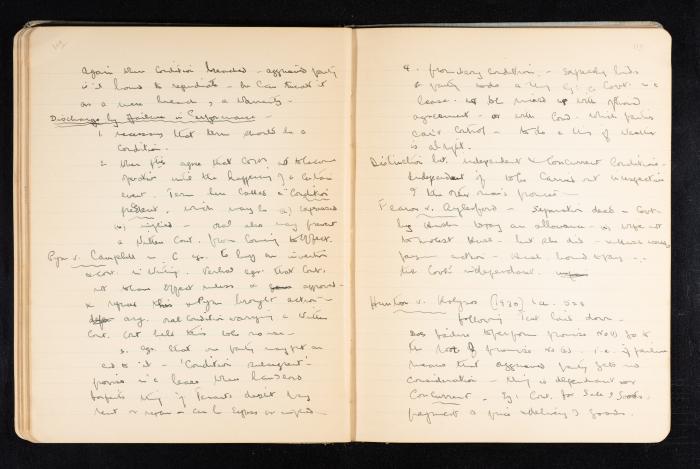 Anwar Nusseibeh's Notebook, Cambridge, October 1933