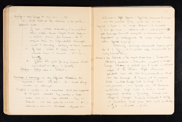Anwar Nusseibeh's Notebook, Cambridge, October 1933