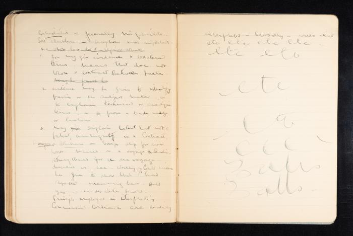 Anwar Nusseibeh's Notebook, Cambridge, October 1933