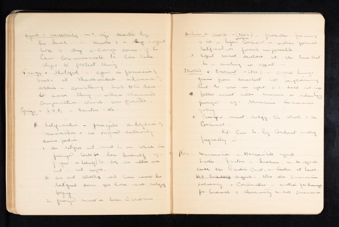 Anwar Nusseibeh's Notebook, Cambridge, October 1933