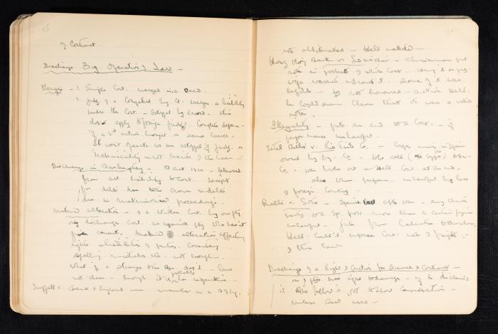 Anwar Nusseibeh's Notebook, Cambridge, October 1933