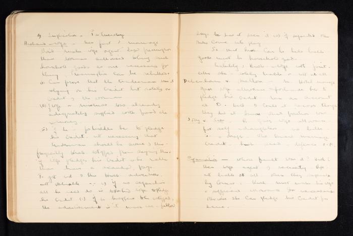 Anwar Nusseibeh's Notebook, Cambridge, October 1933