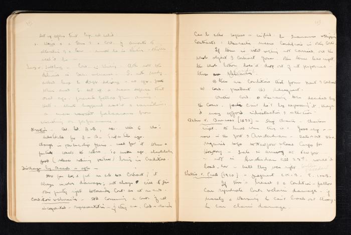 Anwar Nusseibeh's Notebook, Cambridge, October 1933