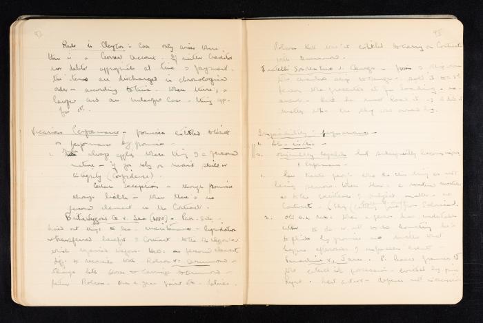Anwar Nusseibeh's Notebook, Cambridge, October 1933
