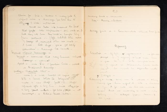 Anwar Nusseibeh's Notebook, Cambridge, October 1933