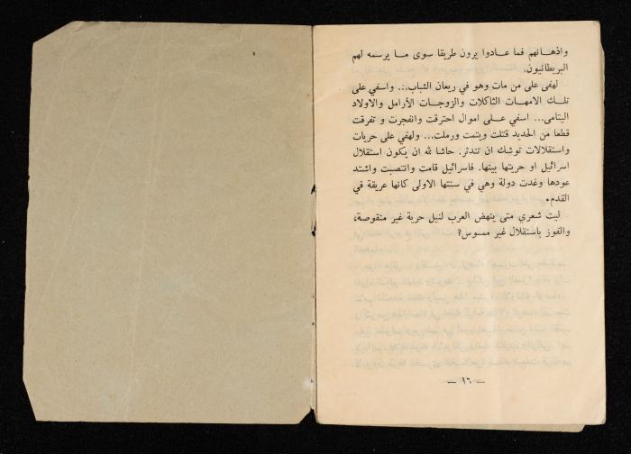 كُراس صادر بمناسبة مرور عام على قرار الأمم المتحدة بشأن إقامة دولتين يهودية وعربية في فلسطين، 1947-1948