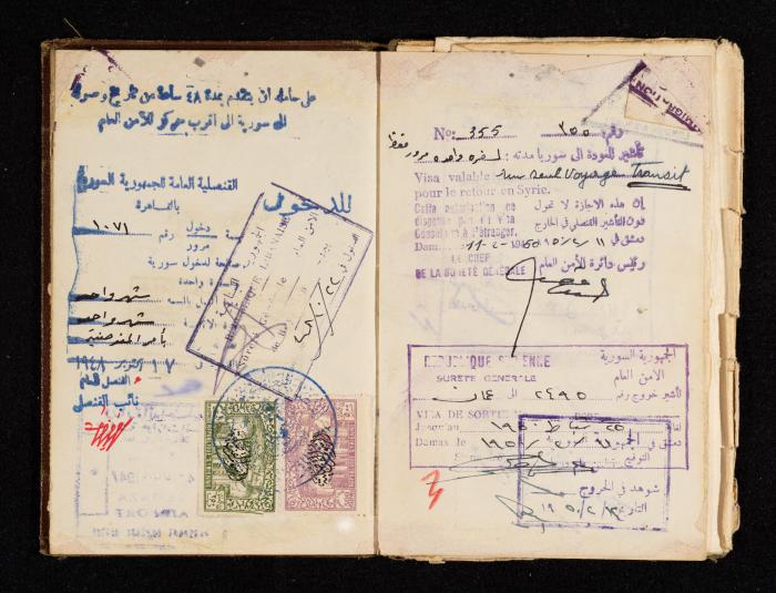 Anwar Nusseibeh's Passport, the Mandate Government of Palestine, 2 November 1940