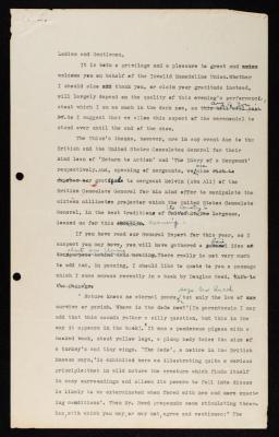 A Draft Speech for a Munadeline Union Event