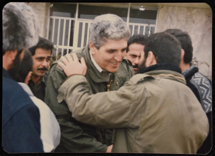 د. سمير غوشة في زيارة لمخيم عين الحلوة في بيروت 