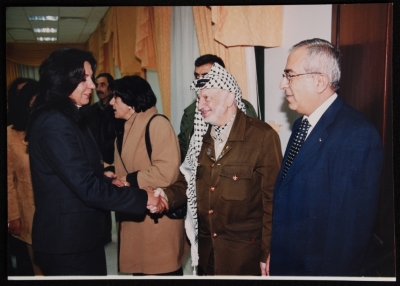 Mrs. Sahar ʿam ʿaly, wife of Dr. Samir Ghaushe at the International Women
