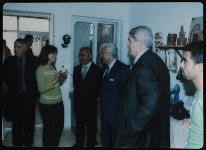 Dr.  Samir Ghaushe with his Wife Sahar ʿam ʿaly at the Opening of 