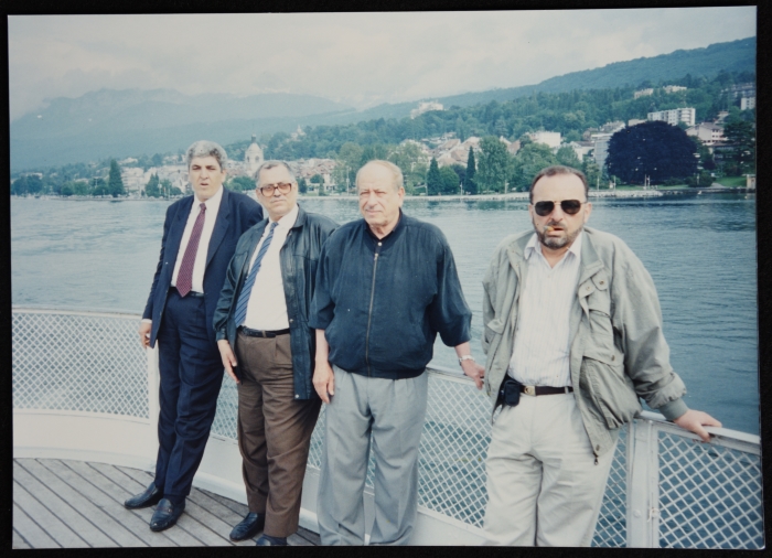 Dr. Samir Ghaushe with a Delegation from the Palestinian Ministry of Labor to Geneva