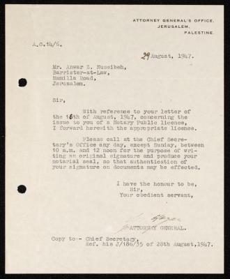 A Letter from the Attorney General