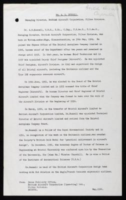 An Introduction of the Managing Director of the British Aircraft Corporation, May 1966